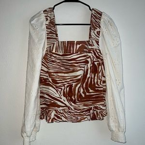 Anthropologie Square Neck Top